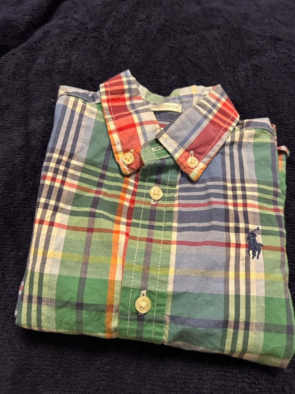 Ralph Lauren Multicolor Plaid Button-Down Shirt - Green, Blue, Red